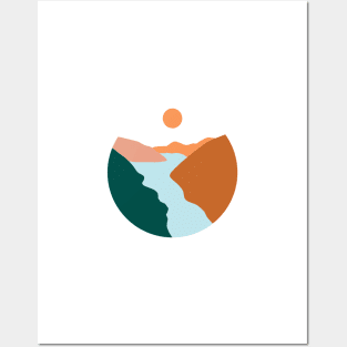 Landscape Minimalist Painting Posters and Art